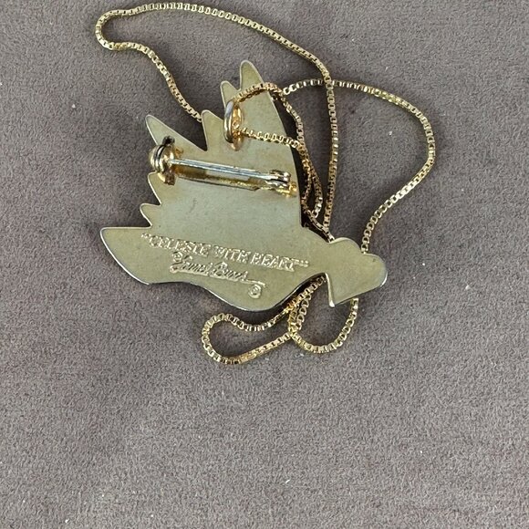 Vintage Rare LAUREL BURCH Celeste Birds Pendant and Brooch - Picture 6 of 6